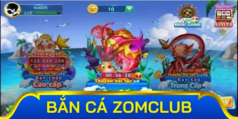 Hệ thống vũ khí và loại cá phù hợp tại game bắn cá