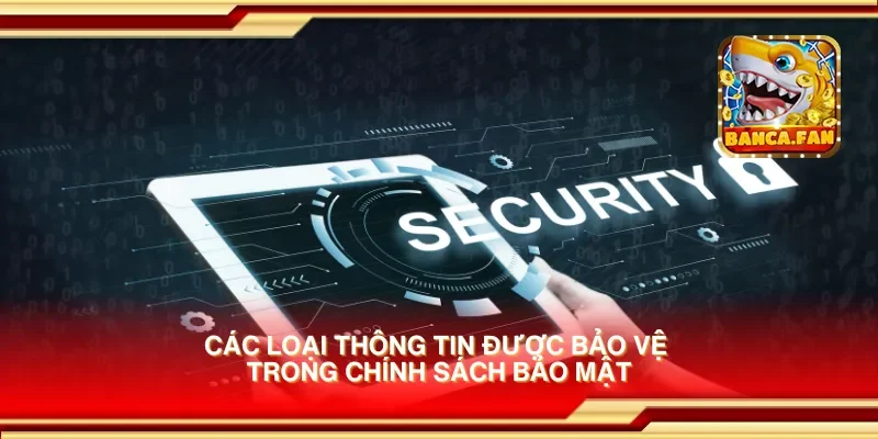 Các loại thông tin được bảo vệ trong chính sách bảo mật
