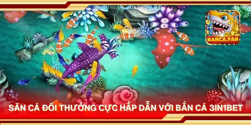 Săn cá đổi thưởng cực hấp dẫn với bắn cá 3in1bet