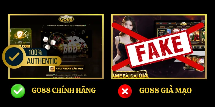 Tại sao game thủ cần phân biệt Go88 chính hãng và giả mạo?
